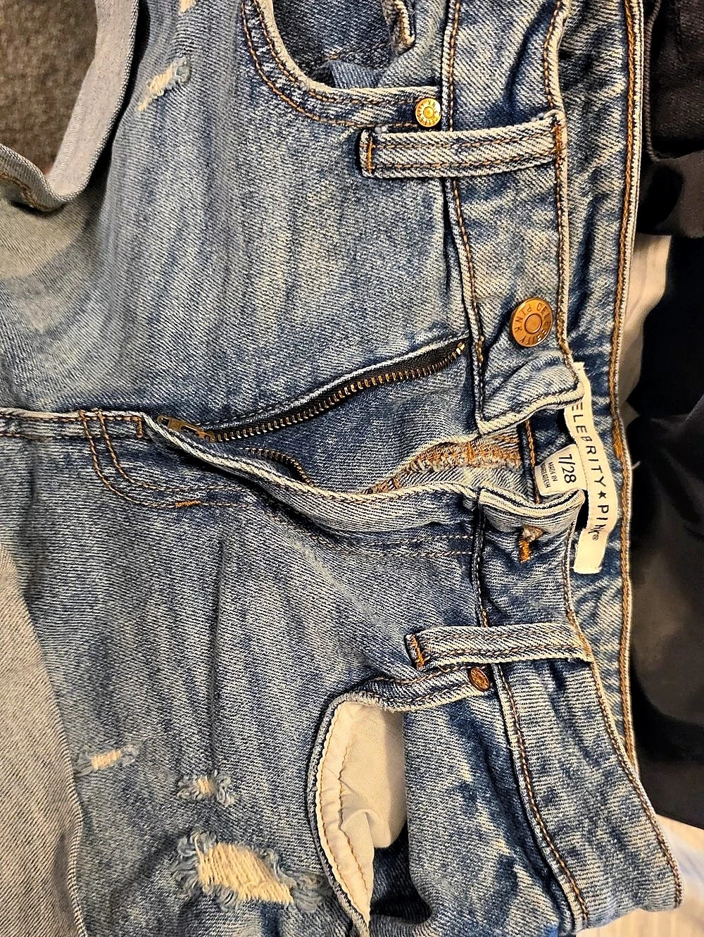 Celebrity Pink Distressed Jean Shorts 7/28